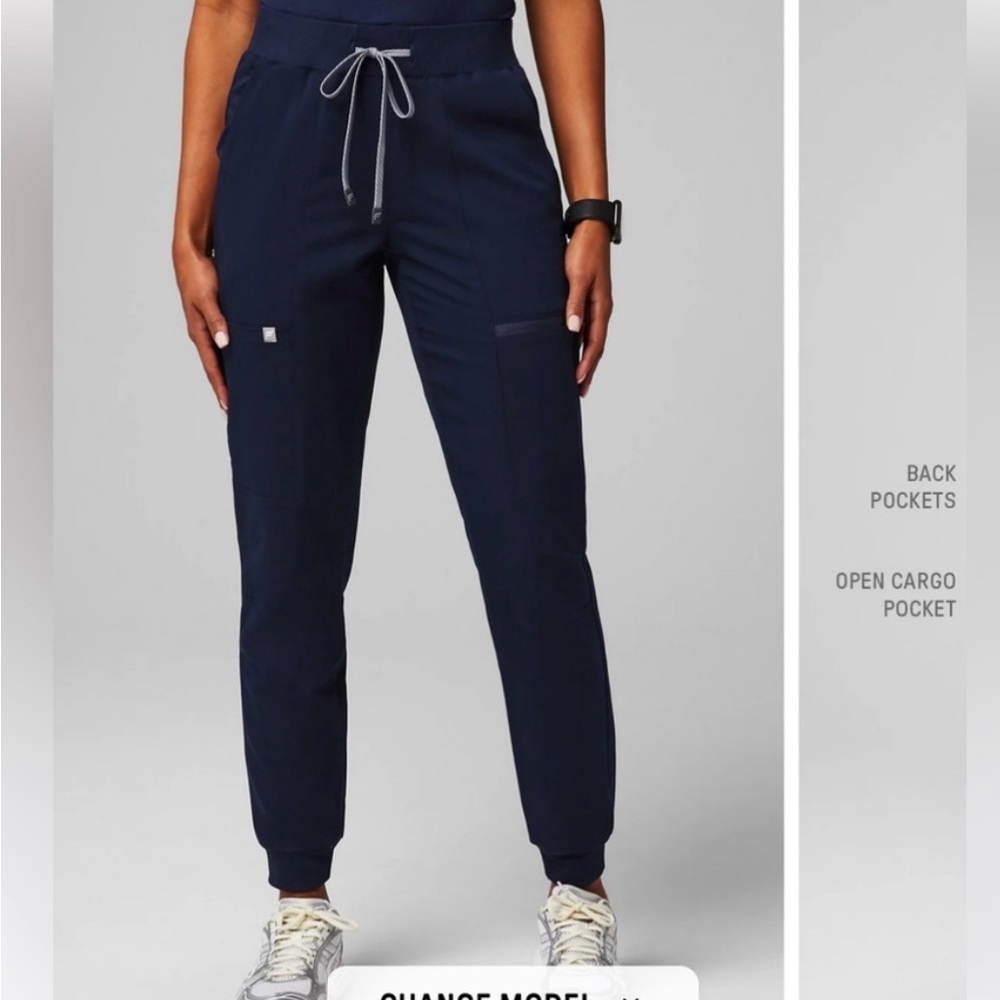 Fabletics Navy Jogger Scrub pants
